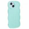 Phonesta Wavy Silicone Back Cover hoesje voor Apple iPhone 15 - Mintgroen 3