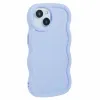 Phonesta Wavy Silicone Back Cover hoesje voor Apple iPhone 15 - Paars 3