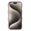 Phonesta Wavy Silicone Back Cover hoesje voor Apple iPhone 15 - Roze 2