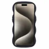 Phonesta Wavy Silicone Back Cover hoesje voor Apple iPhone 15 - Zwart 2