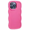Phonesta Wavy Silicone Back Cover hoesje voor Apple iPhone 15 Pro - Hot Pink 3