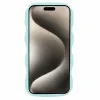 Phonesta Wavy Silicone Back Cover hoesje voor Apple iPhone 15 Pro - Mintgroen 2
