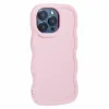 Phonesta Wavy Silicone Back Cover hoesje voor Apple iPhone 15 Pro - Roze 3