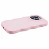 Phonesta Wavy Silicone Back Cover hoesje voor Apple iPhone 15 Pro - Roze 5