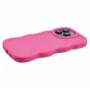 Phonesta Wavy Silicone Back Cover hoesje voor Apple iPhone 15 Pro Max - Hot Pink 5