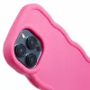 Phonesta Wavy Silicone Back Cover hoesje voor Apple iPhone 15 Pro Max - Hot Pink 6