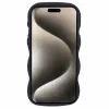 Phonesta Wavy Silicone Back Cover hoesje voor Apple iPhone 15 Pro Max - Zwart 2