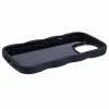 Phonesta Wavy Silicone Back Cover hoesje voor Apple iPhone 15 Pro Max - Zwart 4
