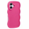 Phonesta Wavy Silicone Back Cover hoesje voor Apple iPhone 17 - Hot Pink 2