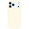 Phonesta Wavy Silicone Back Cover hoesje voor Apple iPhone 17 Pro - Beige