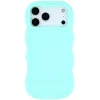 Phonesta Wavy Silicone Back Cover hoesje voor Apple iPhone 17 Pro - Mintgroen