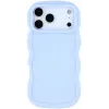 Phonesta Wavy Silicone Back Cover hoesje voor Apple iPhone 17 Pro - Paars