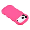 Phonesta Wavy Silicone Back Cover hoesje voor Apple iPhone 17 Pro Max - Hot Pink 5