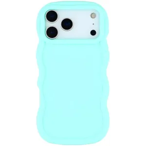 Phonesta Wavy Silicone Back Cover hoesje voor Apple iPhone 17 Pro Max - Mintgroen