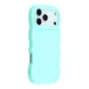 Phonesta Wavy Silicone Back Cover hoesje voor Apple iPhone 17 Pro Max - Mintgroen 2