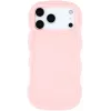 Phonesta Wavy Silicone Back Cover hoesje voor Apple iPhone 17 Pro Max - Roze