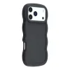 Phonesta Wavy Silicone Back Cover hoesje voor Apple iPhone 17 Pro Max - Zwart 2