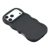 Phonesta Wavy Silicone Back Cover hoesje voor Apple iPhone 17 Pro Max - Zwart 4