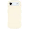 Phonesta Wavy Silicone Back Cover hoesje voor Apple iPhone Air - Beige