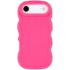 Phonesta Wavy Silicone Back Cover hoesje voor Apple iPhone Air - Hot Pink