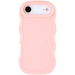 Phonesta Wavy Silicone Back Cover hoesje voor Apple iPhone Air - Roze