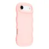 Phonesta Wavy Silicone Back Cover hoesje voor Apple iPhone Air - Roze 2