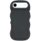 Phonesta Wavy Silicone Back Cover hoesje voor Apple iPhone Air - Zwart