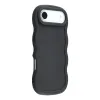 Phonesta Wavy Silicone Back Cover hoesje voor Apple iPhone Air - Zwart 2