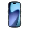 Phonesta Wavy Silicone Back Cover hoesje voor Apple iPhone Air - Zwart 3
