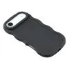 Phonesta Wavy Silicone Back Cover hoesje voor Apple iPhone Air - Zwart 4