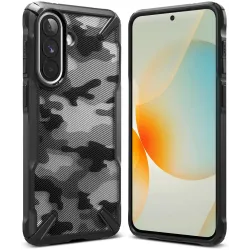 Ringke Fusion X Back Cover hoesje voor Samsung Galaxy A57 - Camo Zwart