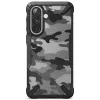 Ringke Fusion X Back Cover hoesje voor Samsung Galaxy A57 - Camo Zwart 1