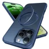 Torras Ostand Pro Back Cover hoesje met MagSafe voor Apple iPhone 16 Pro - Donkerblauw 4