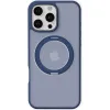 Torras Ostand Pro Back Cover hoesje met MagSafe voor Apple iPhone 16 Pro Max - Donkerblauw 1