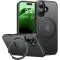 Torras Ostand Pro Back Cover hoesje met MagSafe voor Apple iPhone 16 - Zwart