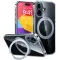 Torras Ostand Pro Back Cover hoesje met MagSafe voor Apple iPhone 16 - Transparant