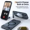 Torras Pstand Back Cover hoesje met MagSafe voor Apple iPhone 16 - Zwart 5
