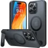 Torras Pstand Back Cover hoesje met MagSafe voor Apple iPhone 16 Pro - Zwart 1