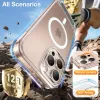 Torras Pstand Back Cover hoesje met MagSafe voor Apple iPhone 16 Pro - Transparant 2