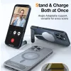 Torras Pstand Back Cover hoesje met MagSafe voor Apple iPhone 16 Pro Max - Zwart 5