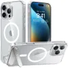 Torras Pstand Back Cover hoesje met MagSafe voor Apple iPhone 16 Pro Max - Transparant 0
