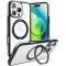 Torras Ostand R Fusion Back Cover hoesje met MagSafe voor Apple iPhone 16 Pro - Zwart