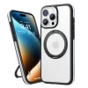 Torras Ostand R Fusion Back Cover hoesje met MagSafe voor Apple iPhone 16 Pro Max - Zwart 2