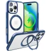Torras Ostand R Fusion Back Cover hoesje met MagSafe voor Apple iPhone 16 Pro Max - Donkerblauw 0