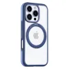 Torras Ostand R Fusion Back Cover hoesje met MagSafe voor Apple iPhone 16 Pro Max - Donkerblauw 1