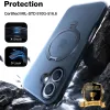 Torras Ostand Spin Back Cover hoesje met MagSafe voor Apple iPhone 16 Plus - Zwart 1