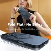 Torras Ostand Spin Back Cover hoesje met MagSafe voor Apple iPhone 16 Pro - Zwart 3
