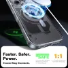 Torras Diamond Back Cover hoesje met MagSafe voor Apple iPhone 16 - Transparant 2