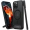 Torras Pstand Back Cover hoesje met MagSafe voor Apple iPhone 15 Plus - Zwart