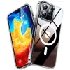 Torras Diamond Back Cover hoesje met MagSafe voor Apple iPhone 15 Pro - Transparant 0